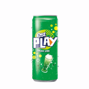 EST PLAY Exclusive 325ml Cream Soda & Fruit Flavored Carbonated Drink Ready to Drink 12 Months Shelf Life Thailand Sale
