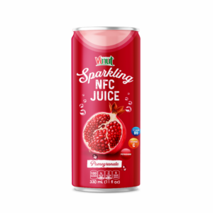 330ml Can Pomegranate Sparkling Juice Drink No Added Sugar Carbonated Drinks OEM ODM Free Sample Wholesale Drinks