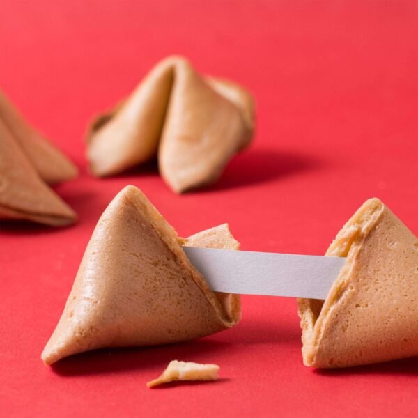 Gold Fortune Cookie Premium Cream Fortune Cookies 1pc