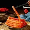 Famous Chinese Halal Latiao Snacks Spicy Gluten Vegetarian Meat Strips Fried and Packaged in a Bag