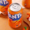 AFanta 330ml Carbonated Energy Drink Orange Fruity Flavor Citric Acid 24 Cans Portable Can Box