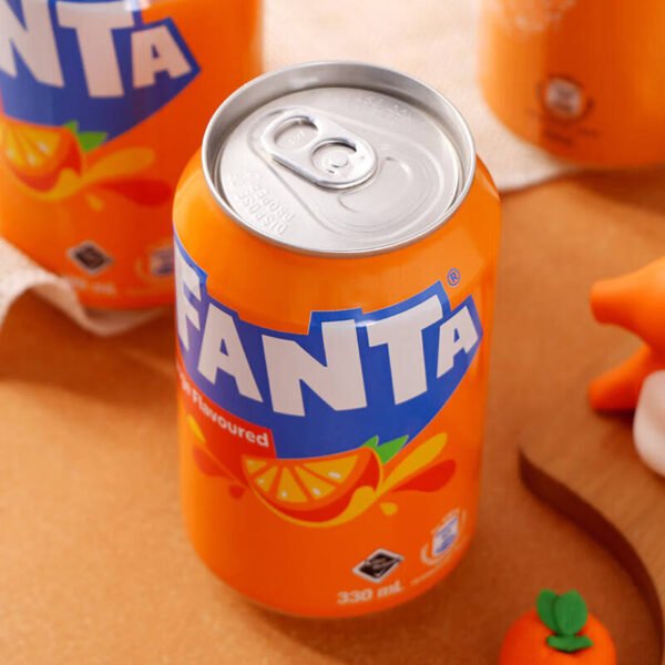 AFanta 330ml Carbonated Energy Drink Orange Fruity Flavor Citric Acid 24 Cans Portable Can Box