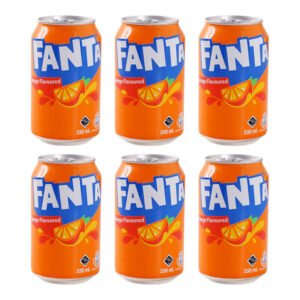 AFanta 330ml Carbonated Energy Drink Orange Fruity Flavor Citric Acid 24 Cans Portable Can Box