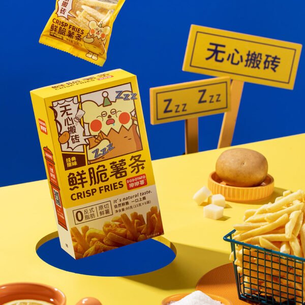 Dodo Sweet Potato Original Cut Fried Potato Fries Mixed Flavor Semi-Soft Potato Chips 360g Inner Mongolia Satisfy Cravings Snack   
Random flavors