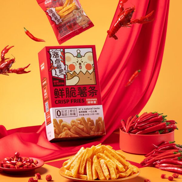Dodo Sweet Potato Original Cut Fried Potato Fries Mixed Flavor Semi-Soft Potato Chips 360g Inner Mongolia Satisfy Cravings Snack   
Random flavors