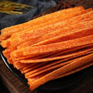 Hot-Selling Good Quality 58g Chinese Latiao Hot Snack Crispy Gluten Strip Spicy Stick