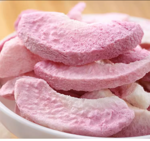 Dehydrated Fruit No Additive Wholesale Snacks Freeze Dried Peach Slice