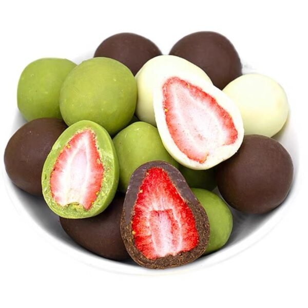 High Quality Biscuits Fruit Cookies Milk Flavor Candy and Chocolate Freeze Dry Strawberry