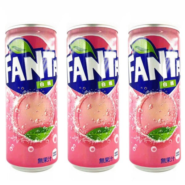 White Peach Flavor Soft Drink Japan Fenta 250ML Carbonated Soda Water Aerated Water Sparkling Water Soft Drinks