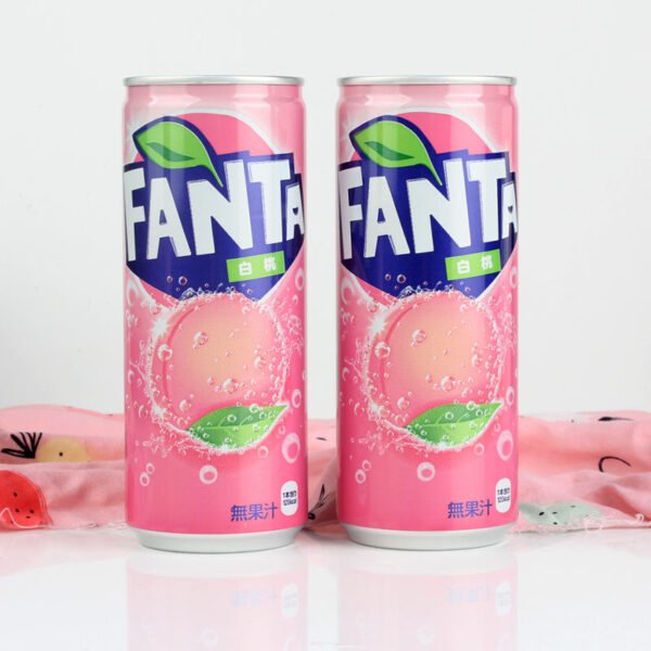 White Peach Flavor Soft Drink Japan Fenta 250ML Carbonated Soda Water Aerated Water Sparkling Water Soft Drinks