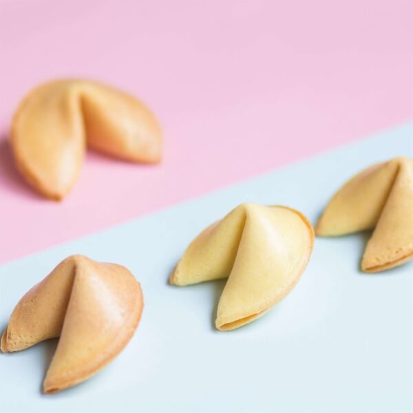 Gold Fortune Cookie Premium Cream Fortune Cookies 1pc