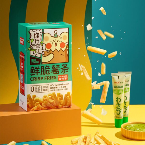 Dodo Sweet Potato Original Cut Fried Potato Fries Mixed Flavor Semi-Soft Potato Chips 360g Inner Mongolia Satisfy Cravings Snack   
Random flavors