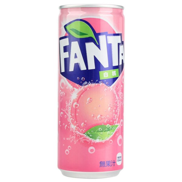 White Peach Flavor Soft Drink Japan Fenta 250ML Carbonated Soda Water Aerated Water Sparkling Water Soft Drinks