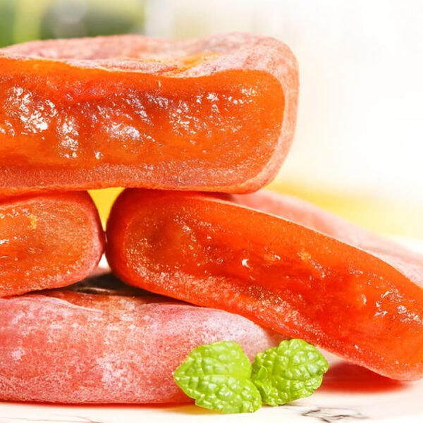 OEM Wholesale Chinese Dried Persimmon Chinese Sweet Snack Persimmon Cake 500g Dry Fruit