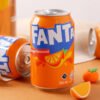 AFanta 330ml Carbonated Energy Drink Orange Fruity Flavor Citric Acid 24 Cans Portable Can Box