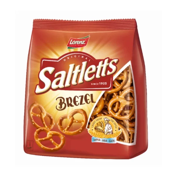 Lorenz Saltletts Mini Pretzel Snack Crispy Bite-Sized Sea Salt 150g