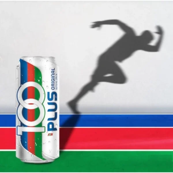 100 Plus Original Carbonated Isotonic Drink 325ML can